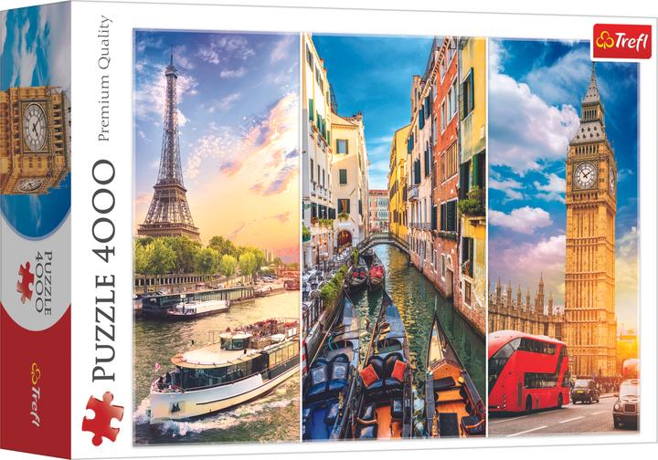 Produktbild Trefl Puzzle Trip durch Europa-Collage 4000 Teile (4000 Teile)