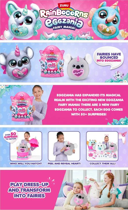 Actual product image Zuru Rainbocorn Eggzania Fairy Madness (36.20 cm)