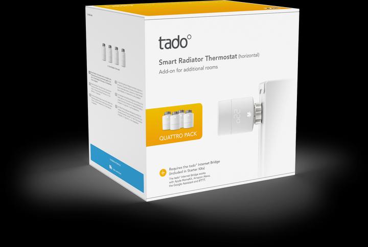 Actual product image tado° Smart radiator thermostat - Quattro Pack