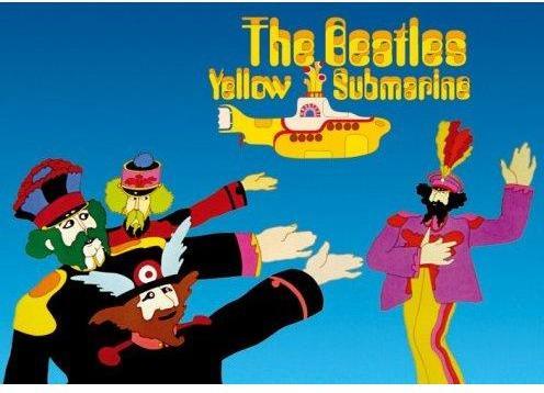 Image du produit The Beatles Carte postale du sous-marin jaune