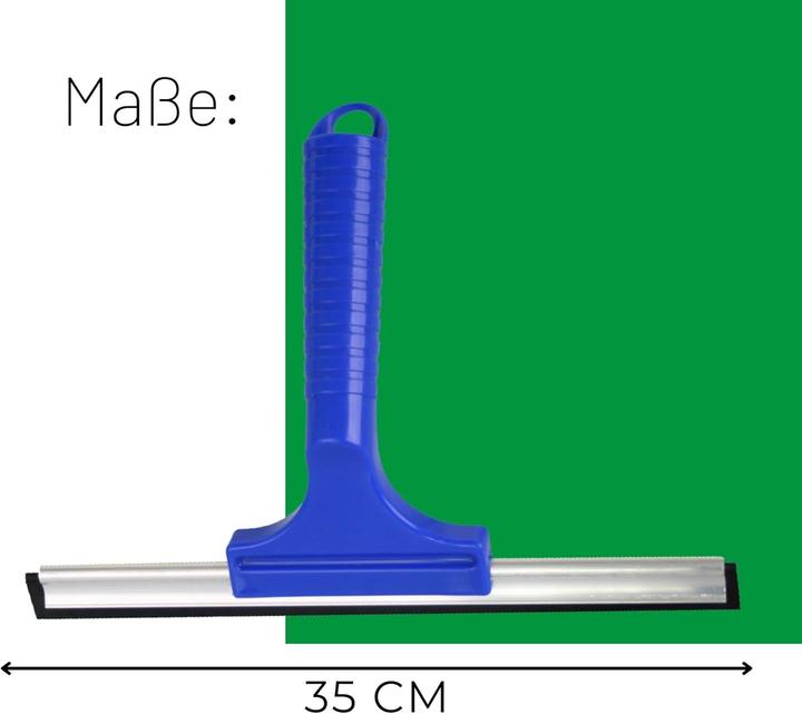 Actual product image Novaliv Sparset Fensterabzieher 23 cm + 35 cm Aluleiste mit Gummilippe für streifenfreies Abziehen B (2 pcs.)