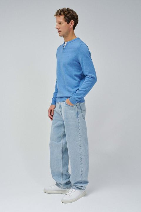 Image du produit Salsa Jeans Pullover Knit Henley W/ Collar Jersey Details (XL)