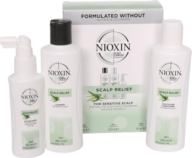 Actual product image Nioxin Scalp Relief 3-Step System Hair Kit (500 ml)