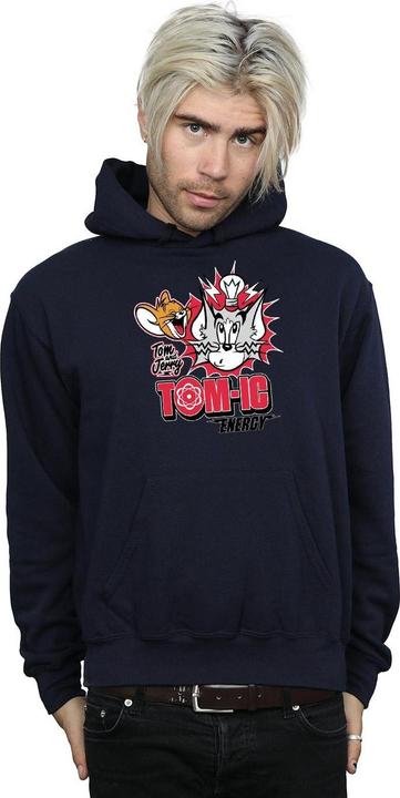 Immagine prodotto Tom & Jerry Tomic Energy Felpa con Cappuccio Uomo (XL)