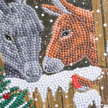 Immagine prodotto Craft Buddy Asini d'inverno, carta 18x18cm Crystal Art