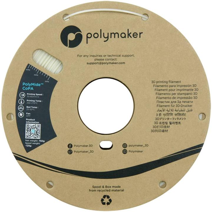 Produktbild Polymaker Nylon CoPA 6/6-6 (Nylon, 1.75 mm, 750 g, Transparent)