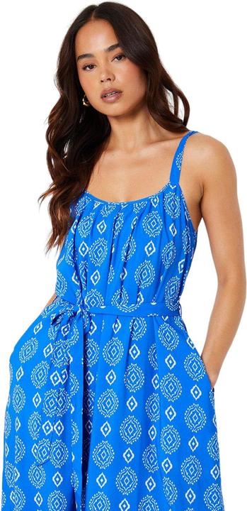 Image du produit Dorothy Perkins Womens/Ladies Tile Print Pocket Petite Midi Dress (40 D)