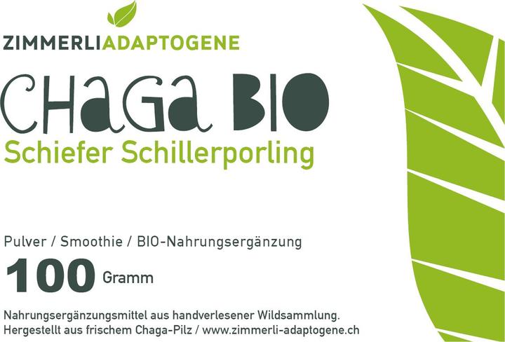 Produktbild Zimmerli Adaptogene Chaga Pulver (BIO) (1 Stück, Pulver, 100 g)