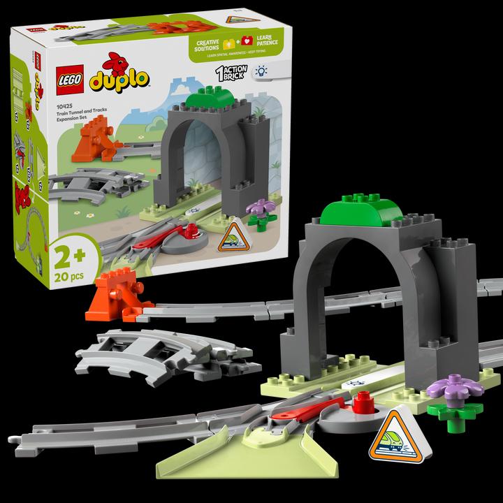 Produktbild LEGO Eisenbahntunnel und Schienen - Erweiterungsset (10425)