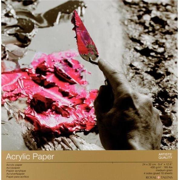 Image du produit Rembrandt Papier acrylique 24 x 32 cm (24 x 32 cm, Blanc)