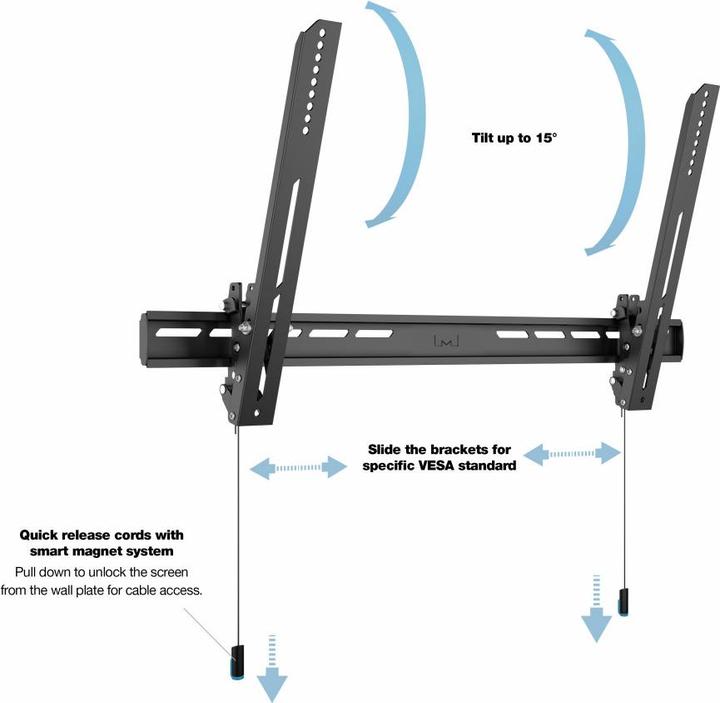 Actual product image Multibrackets Tilt Air Large (Wall, 85", 70 kg)