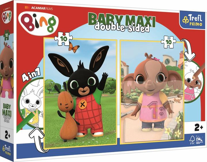 Actual product image Trefl Baby MAXI Puzzle 2x10 pieces Bing Bunny (10 pieces)