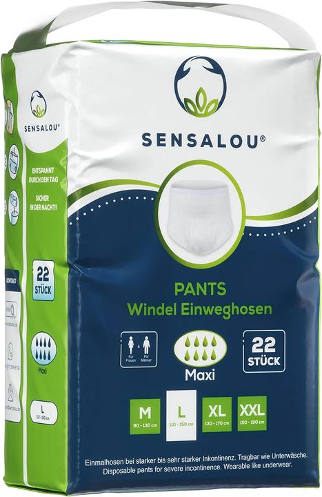 Actual product image Sensalou Nappies for adults Incontinence Pants (22 x, XL)