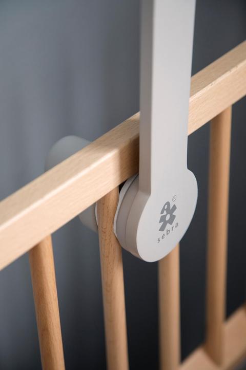 Actual product image Sebra Mobile holder made of wood, grey