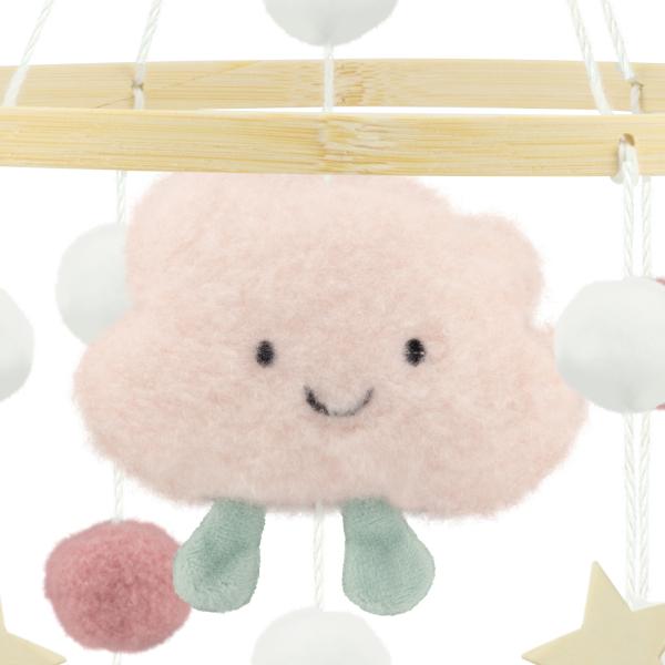 Immagine prodotto Ulysse Couleurs d'Enfance Grazioso dispositivo mobile in feltro: Nuvola rosa