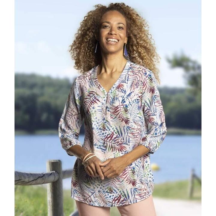 Produktbild Atlas For Women Palm Leaf Crepe Top (34, 36)