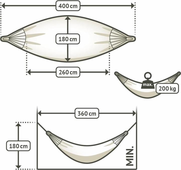 Image du produit La Siesta Hamac double (200 kg)