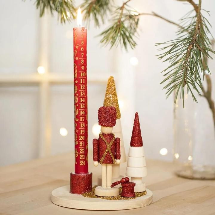 Produktbild Creativ Company Holzartikel Kerzenhalter Ø 16 cm 1 Stück (1.5 x 16 x 16 cm)