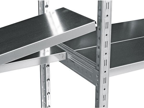 Actual product image kaiserkraft boltless shelving, zinc plated, 7 shelves