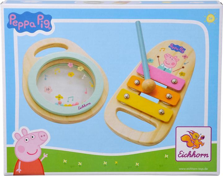 Image du produit Eichhorn Set de musique en bois Peppa Pig, 2 pièces (Allemand, Roumain, Néerlandais, Suisse-allemand, Slovaque, Bulgare, Tchèque, Slovène, Croate)