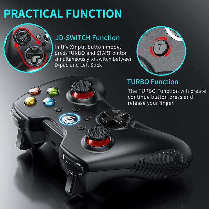 Produktbild EasySMX Kc-8236-bla (Switch, Android, PC, Steam Machine, PS3)