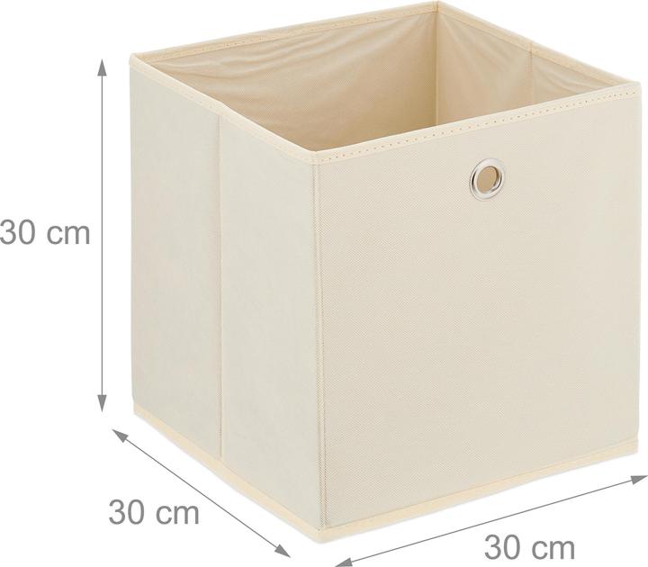 Image du produit Relaxdays 4x boîte de rangement (30 x 30 x 30 x 30 cm, 8.58 l)
