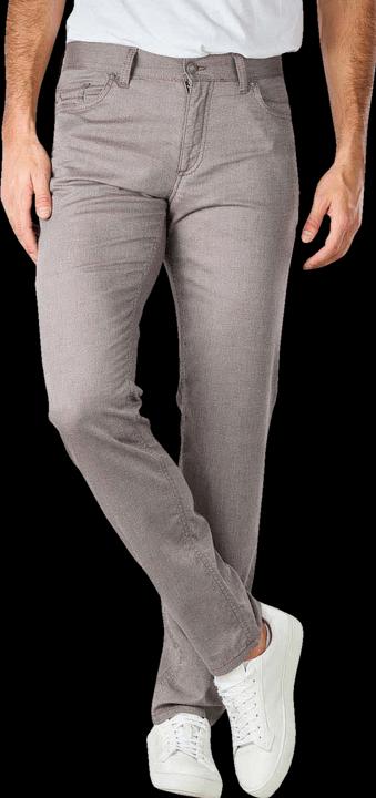 Actual product image Alberto Smart Cotton Pipe Pant Regular Slim Fit Brown (W35/L34)