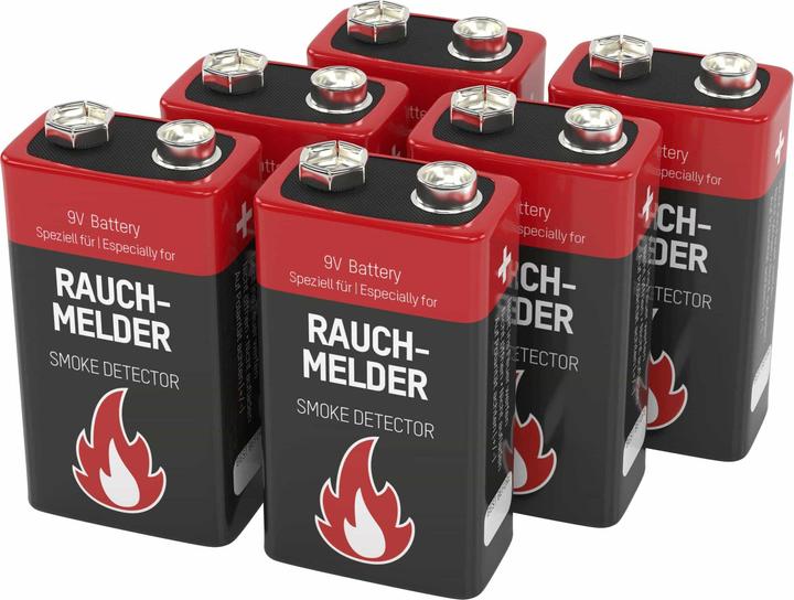 Immagine prodotto Ansmann Blocco di batterie alcaline E 6LR61, 6 pezzi. (6 pz., 9V Block)