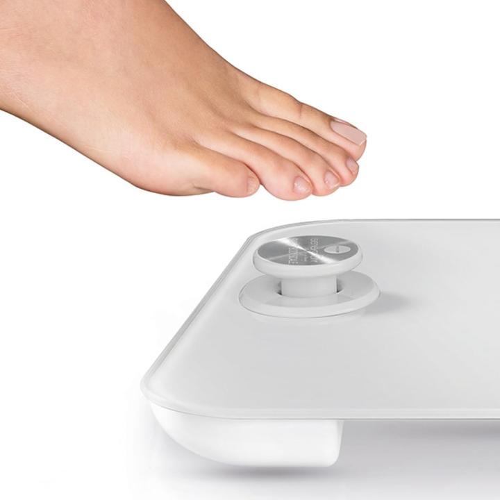Immagine prodotto Macom Smart Body Scale Bilancia pesapersone elettronica con funzionamento senza batterie Quadrato Bi (180 kg)