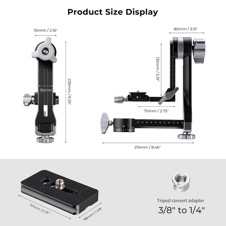 Immagine prodotto K&F Concept Testa cardanica per impieghi gravosi #KF-31.052 (novità) (Testa panoramica)