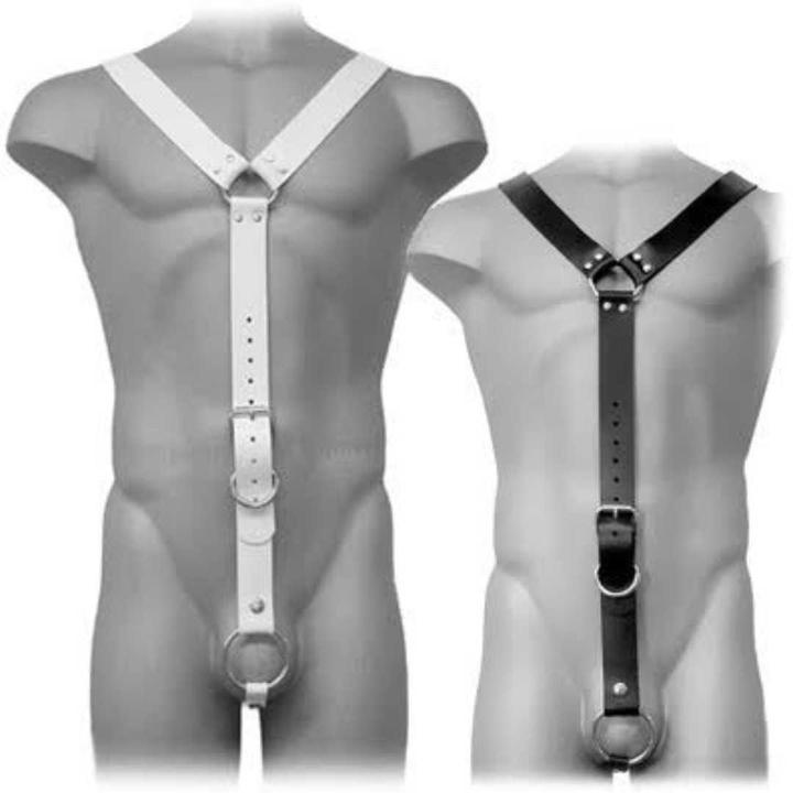 Leather body Ceinture Cuir Homme Blanc