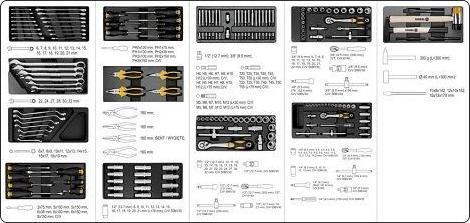 Image du produit Vorel Toya WORKSHOP CABINET 6-Drawer + 177pcs. TOOLS 58540 (90.10 cm, 45.80 cm)