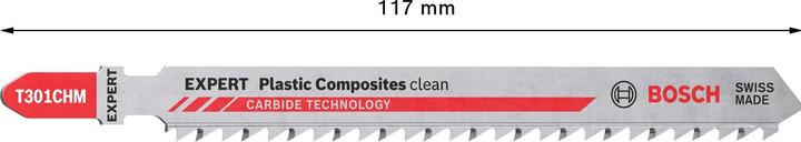 Produktbild Bosch Professional Zubehör EXPERT ‘Plastic Composites Clean’ T 301 CHM Stichsägeblatt, 3 Stück