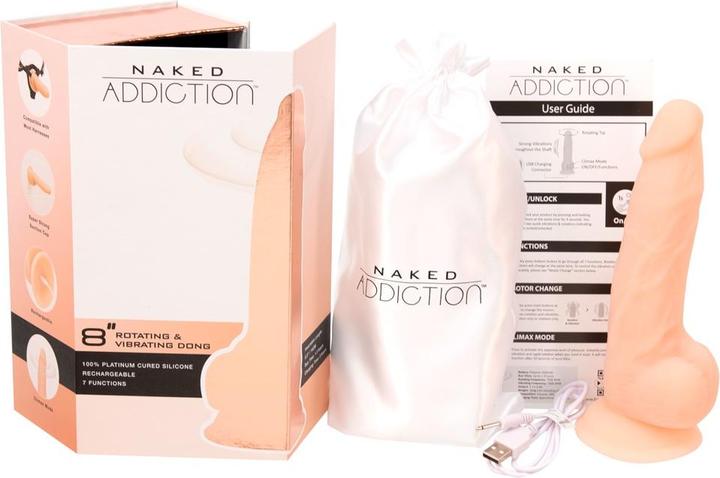 Actual product image Naked Addiction Rotating & Vibrating Dong