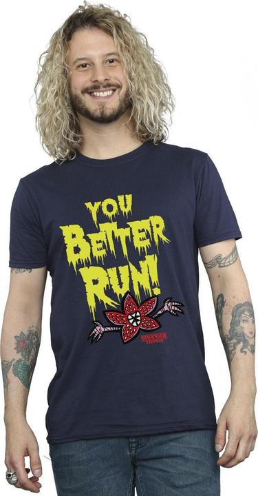 Immagine prodotto Netflix Stranger Things You Better Run Maglietta Uomo (3XL)