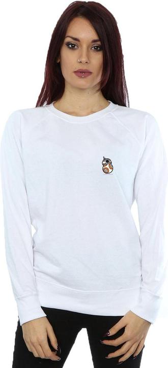 Actual product image Star Wars Womens/Ladies The Force Awakens BB-8 Chest Print Sweatshirt (L)