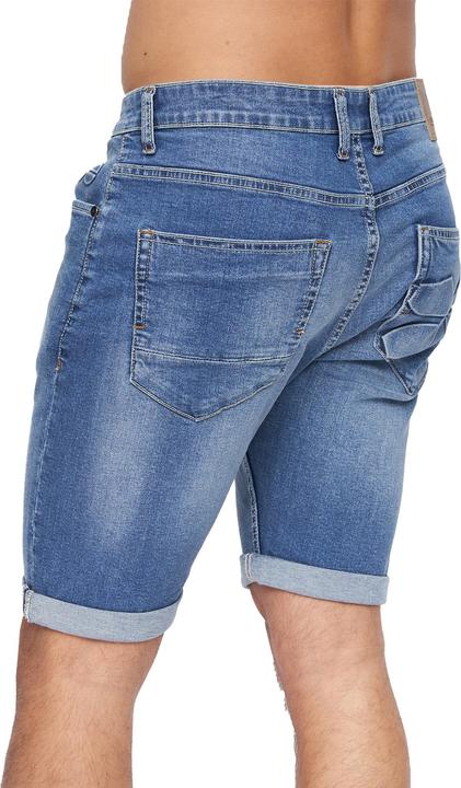 Actual product image Crosshatch Mens Tonwin Denim Embossed Shorts (34)