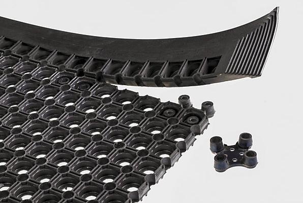 Actual product image kaiserkraft Ring rubber mat (80 x 120 cm)