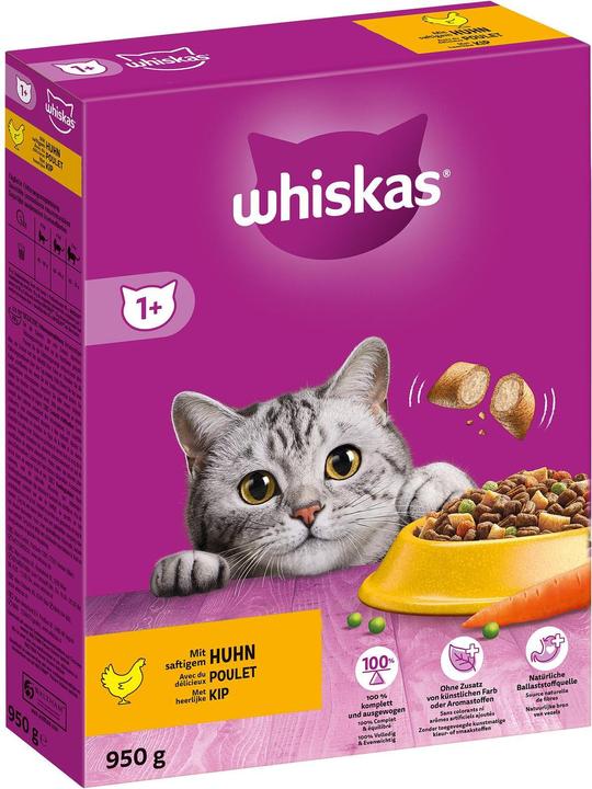 Image du produit Whiskas Nourriture sèche Adult au poulet, 950 g (Adulte, 1 pcs, 950 g)