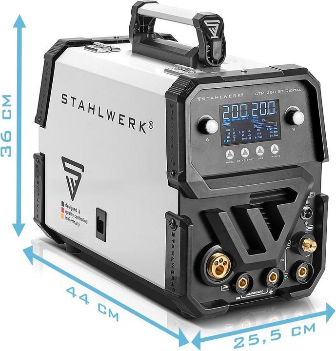 Immagine prodotto Stahlwerk CTM-250 ST Saldatrice combinata digitale 5-in-1 con inverter da 200 A