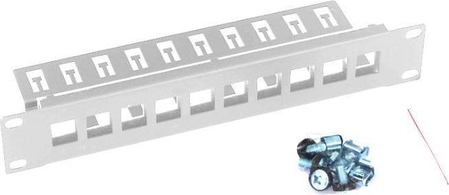 Actual product image Triton RAC-PP-X03-C1 - RAC-FO-X01-C2 - 10" Patch Panel, 1 HU