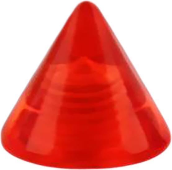 Star Piercing Micro Cone rot transparent (Acryl, ohne Messing)