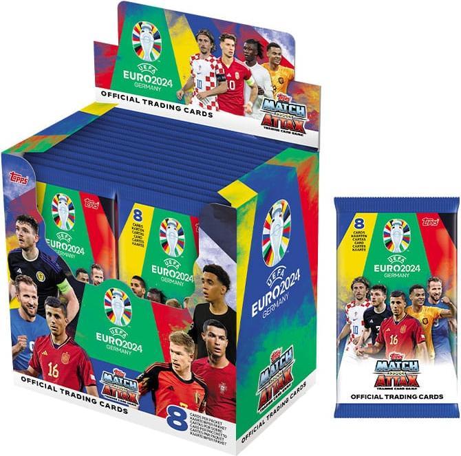 Immagine prodotto Topps Display Euro 2024 (Tedesco, Inglese, Francese, Italiano, Svizzero-tedesco, Display del booster)