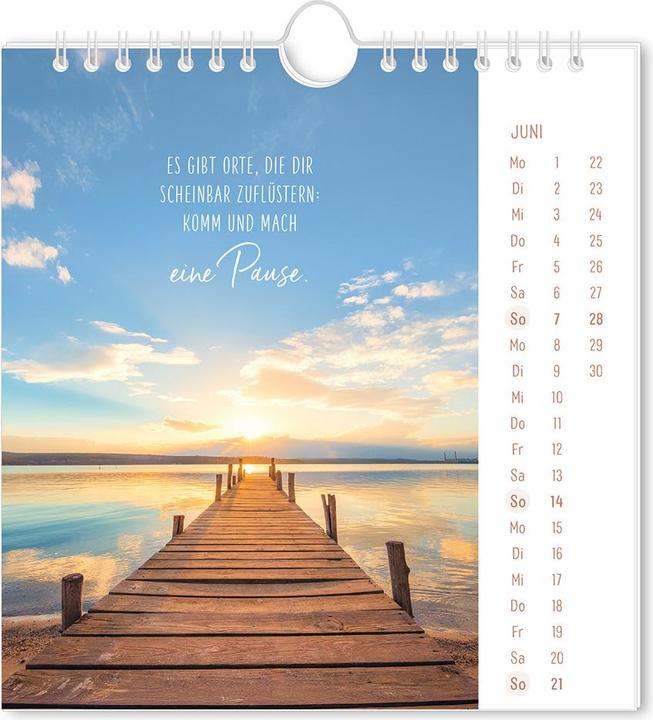 Image du produit Postkartenkalender 2026 Lichtblicke (16 x 17 cm, Couverture rigide, Allemand)