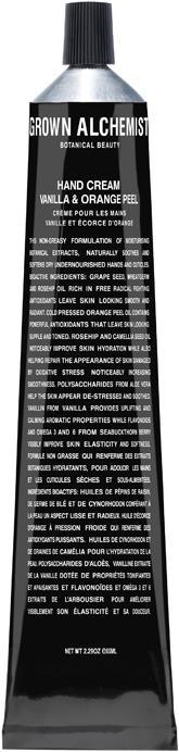 Image du produit Grown Alchemist Crème pour les mains Vanille Orane Peel (20 ml)
