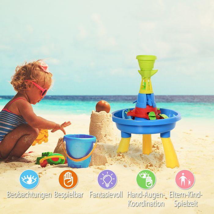 Immagine prodotto Swisshandel24 Tavolo da gioco con sabbia e acqua per bambini Tavolo da gioco per esterni Tavolo da sabbia per