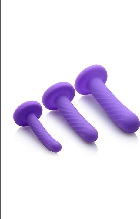 Image du produit XR Brands Ensemble de godemichés en silicone Tri-Play 3 pièces