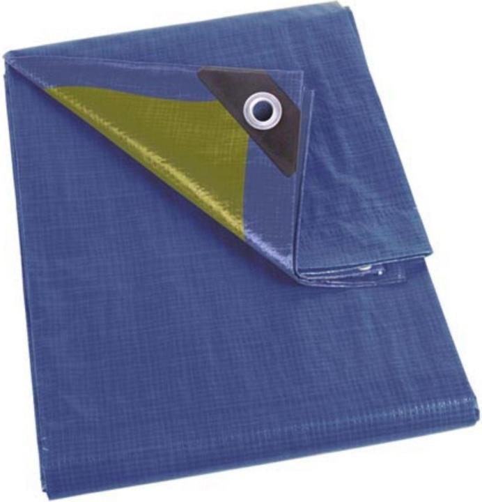 Perel Tarpaulin - Blue/Khaki - Strong (5 x 8 m)
