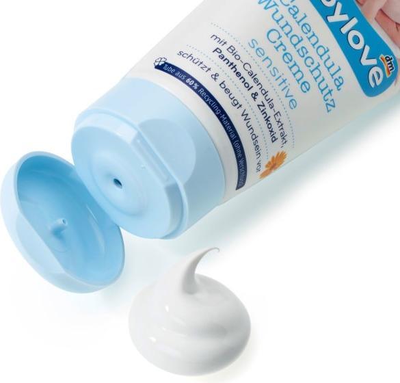 Actual product image dm babylove Wound protection cream sensitive calendula