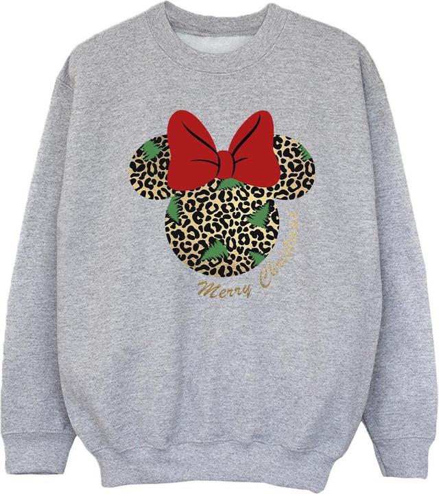 Produktbild Disney Minnie Mouse Leopard Christmas Sweatshirt Mädchen (140, 146)